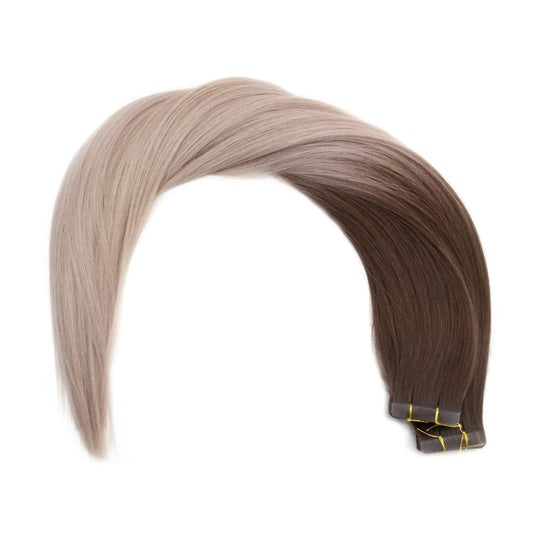 Cafe Latte Balayage Colour Tape Hair Extensions Ultimate 21.5-22 Inches