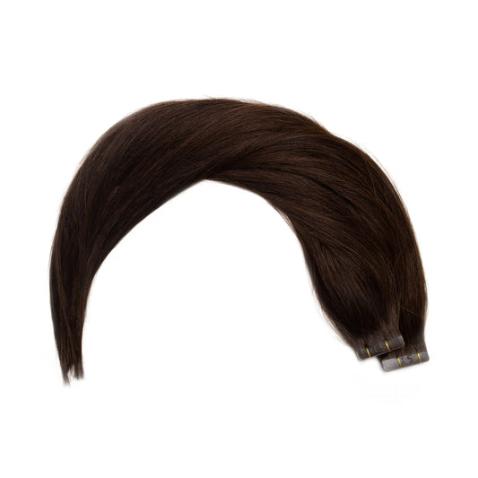 Dark Chocolate Tape Hair Extensions Ultimate 21.5-22 Inches